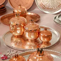 قندان میوه مسی