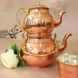 کتری قوری دسته برنجی