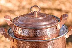 ماهیتابه ته گرد مسی ( 61 )