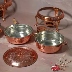 وارمر قلمکاری مسی چهار تیکه بزرگ