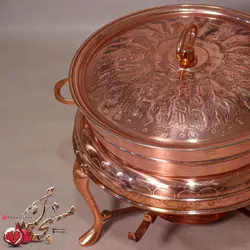 وارمر قلمکاری مسی چهار تیکه بزرگ