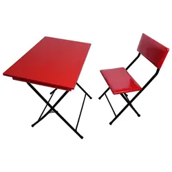 میز و صندلی تحریر تاشو باکسدار رنگی (4رنگ)