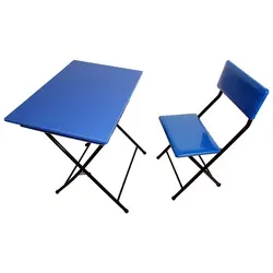 میز و صندلی تحریر تاشو باکسدار رنگی (4رنگ)