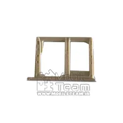 خشاب سیم کارت-مموری کارت سامسونگ جفتی SIM-SD HOLDER SAMSUNG GALAXY J5 PRIME-J7 PRIME-G570-G610 GOLD