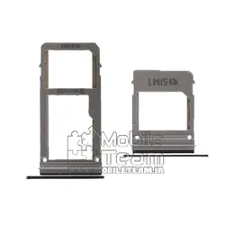 خشاب سیم کارت SIM HOLDER SAMSUNG A520-A720 BLACK 2SIM+MMC