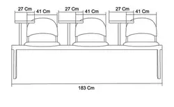 نیمکت آموزشی متال پلاست 533