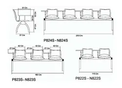 نیمکت آموزشی اسمارت با تشک P823S