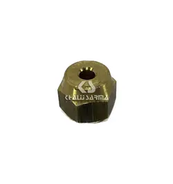 مهره برنجی مدل کستل castle سایز(تبدیلی) 1/4 به 3/8 اینچ (6 به 10میلیمتر)
