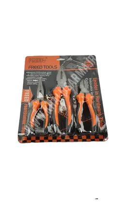 ست سه تایی انبردست دم باریک و سیم چین FREED TOOLS