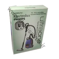 پاکت جاروبرقی مدل UltraOne بسته 4 عددی مناسب برای جارو برقی فیلیپس و الکترو لوکس