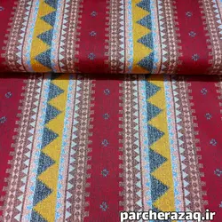 پارچه ملحفه ای عرض 2 متر پدیده نو طرح سنتی گبه قرمز