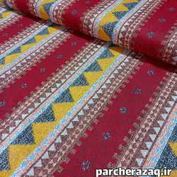 پارچه ملحفه ای عرض 2 متر پدیده نو طرح سنتی گبه قرمز