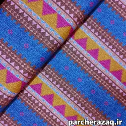 پارچه ملحفه ای عرض 2 متر پدیده نو طرح سنتی گبه آبی