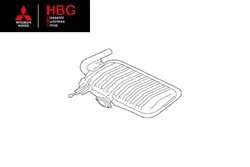 منبع اگزوز اصلی میتسوبیشی ( Genuine parts ) - اوتلندر 1800
