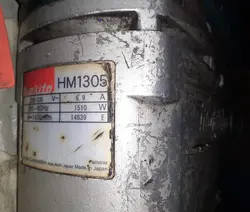 پیکور چکش تخریب ۱۵ کیلویی ماکیتا ژاپن اصلی پلاک قرمز مدل MAKITA HM1305 استوک