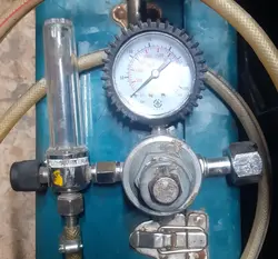 مانومتر آرگون و co2 توان جم تک فلومتر مدل TJI0202 استوک