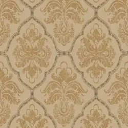 کاغذ دیواری لوکس پذیرایی و نشیمن از آلبوم گلدلیف Gold Leaf کد GF0724