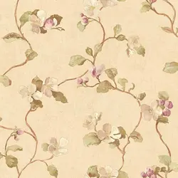 کاغذ دیواری غنچه و شکوفه برای منزل برند یورک ساخت آمریکا از آلبوم هندپینتد Hand painted کد HP0412