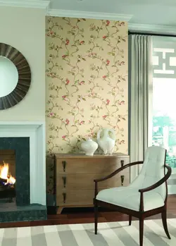 کاغذ دیواری غنچه و شکوفه برای منزل برند یورک ساخت آمریکا از آلبوم هندپینتد Hand painted کد HP0412