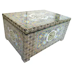 کتاب قرآن 120 حزب خط اشرفی به همراه 2 جعبه رنگ سبز