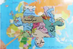 پازل 77 تکه یاس بهشت نقشه آموزشی کشورهای جهان