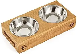 ظرف آب و غذای سگ و گربه استیل ضد زنگ مارک Nyganmelloz