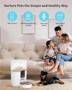 ظرف غذای اتوماتیک هوشمند مجهز به WiFi و دوربین مخصوص سگ و گربه مارک XVERSION
