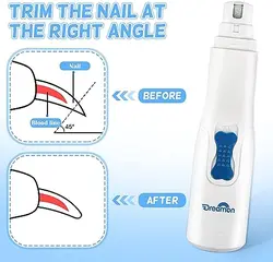 ناخن گیر سگ و گربه سوهان برقی بی صدا مارک KASTWAVE