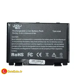 باتری شش سلولی لپ تاپ ایسوس Asus X5D