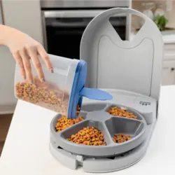 ظرف غذای اتوماتیک سگ و گربه 2 / 5 وعده با قابلیت برنامه ریزی روزانه مارک PET SAFE