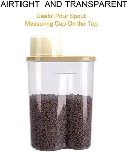 ظرف نگهداری غذای حیوانات خانگی دو عددی با حجم 2.5 لیتر مارک Premify