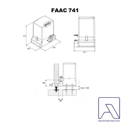 جک درب ریلی اتوماتیک فک مدل FACC 741