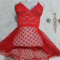 لباس خواب توری کاپدار Anahel کد 7081