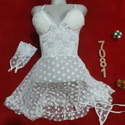 لباس خواب توری کاپدار Anahel کد 7081