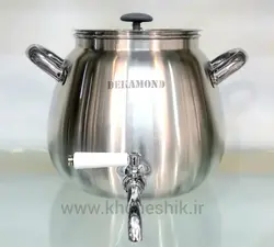 کتری تک استیل شیردار 5 لیتری دکاموند ( کد کالا : 01100403)