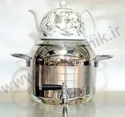 کتری قوری شیردار 4 لیتر استیل یونیک (کد:UN-7166)