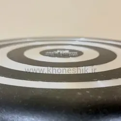 ماهیتابه دو دسته چدن گرانیت جلا مبین  سایز 34 ( کد : 02092106 )