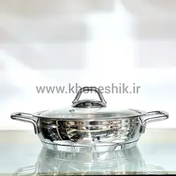 ماهیتابه دو دسته استیل سوفرام ترکیه مدل سافت سایز 20 ( کد کالا 02102513 )