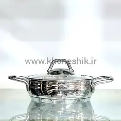 ماهیتابه دو دسته استیل سوفرام ترکیه مدل سافت سایز 16 ( کد کالا 02102511 )