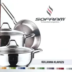ماهیتابه دو دسته استیل سوفرام ترکیه مدل سافت سایز 16 ( کد کالا 02102511 )