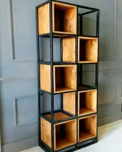 دیوایدر با قفسه چوبی فلزی