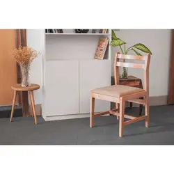 صندلی چوبی کتابخانه کفی دار