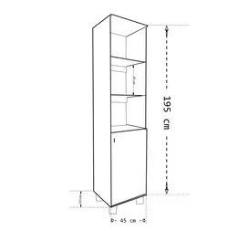 کتابخانه طبقه ثابت GK127