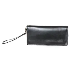 کیف دسته چک چرمی مدل ساده SBL200