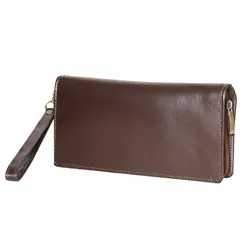 کیف دسته چک چرمی مدل ساده SBL200