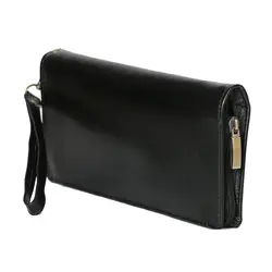 کیف دسته چک چرمی مدل ساده SBL200