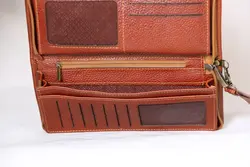 کیف دسته چک چرمی مدل ساده SBL200