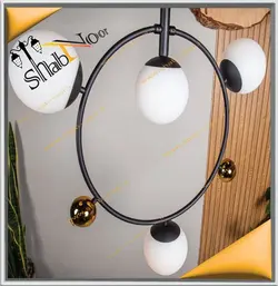 لوستر آویز مولکولی مدل صدف