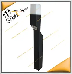 چراغ حیاطی چمنی مدل مکعب هالوژن دار