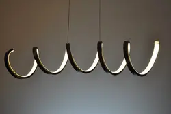 لوستر آویز مدرن مدل فنری تک لاین